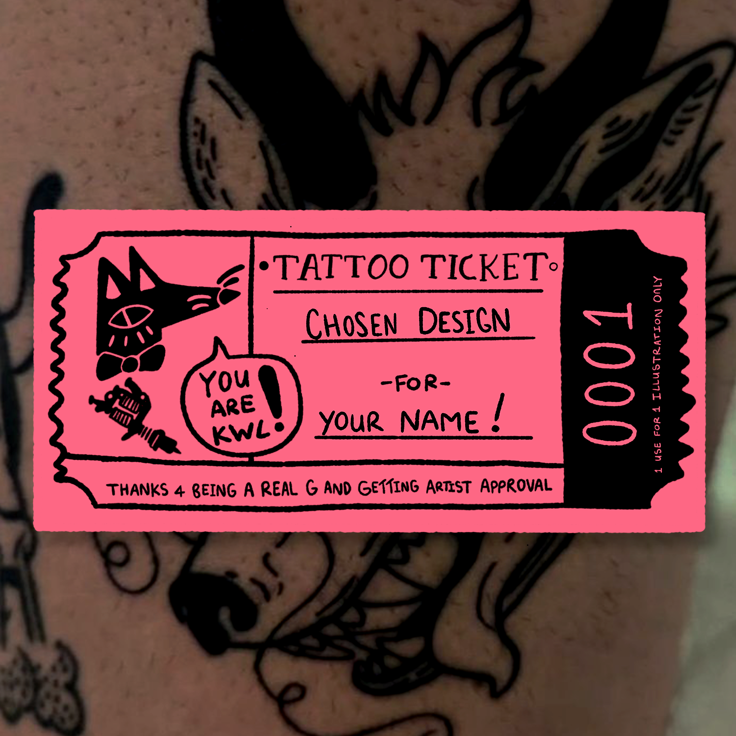 Tattoo Ticket