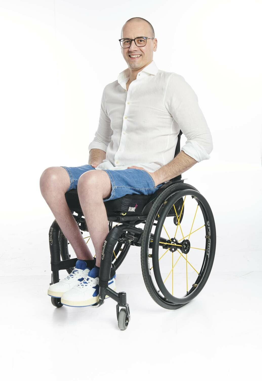 Sporty wheelchairshorts - blue