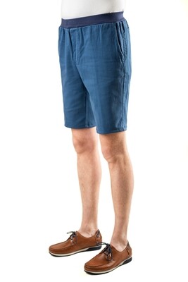 Shorts with elastic - mid blue