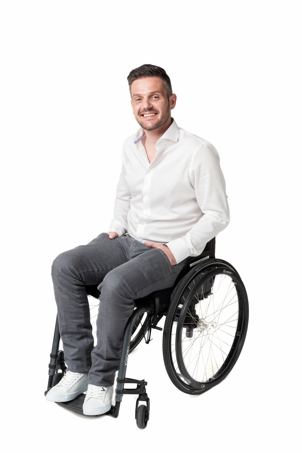 Sporty wheelchairtrouser - grey jeans