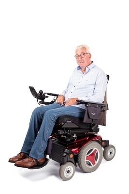 Sitting trousers with side zips - blue jeans