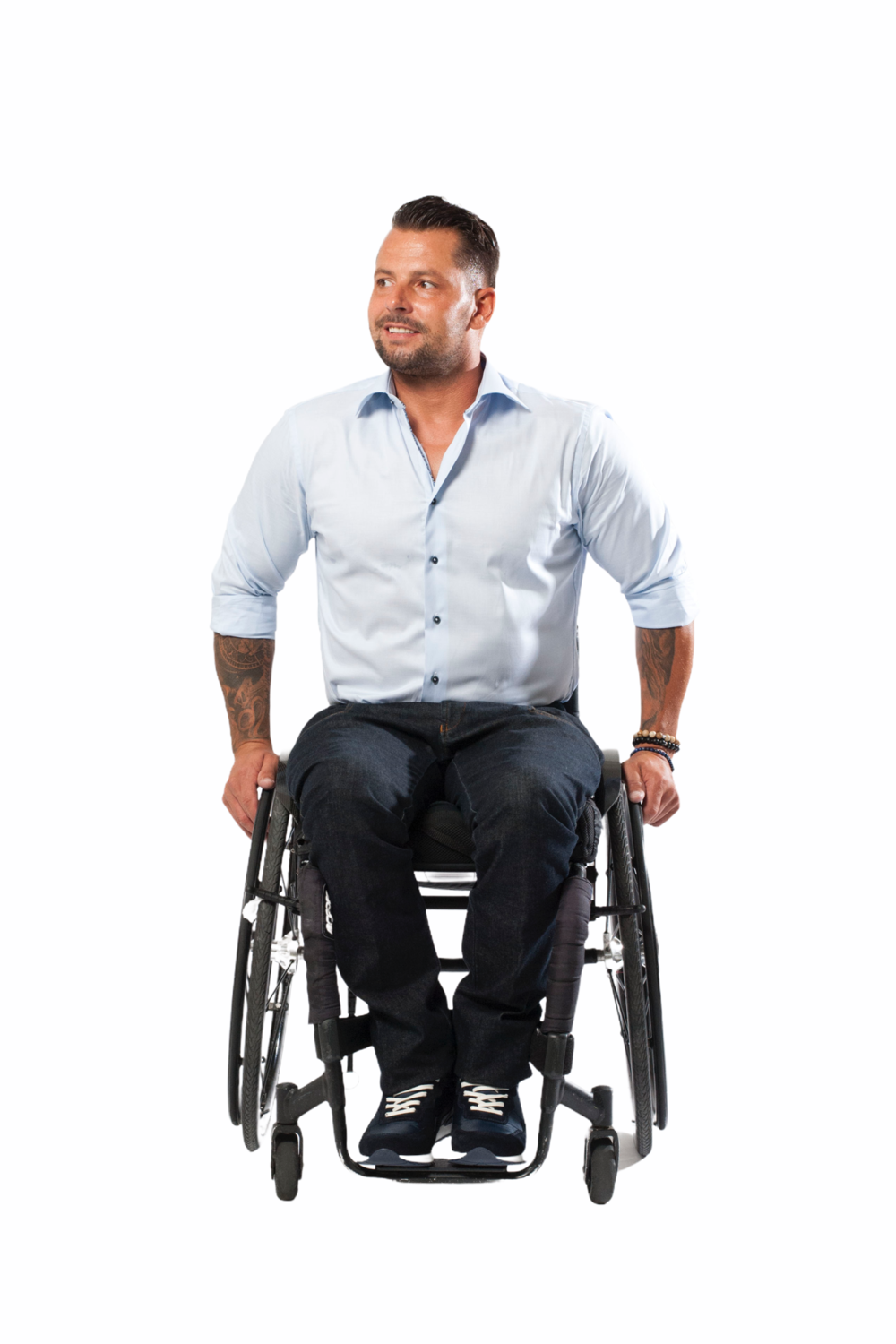 Sporty wheelchairtrouser - dark blue jeans