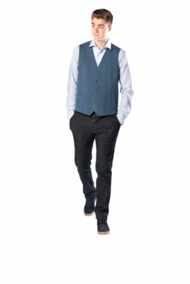 Trousers with elastic - dark jeans