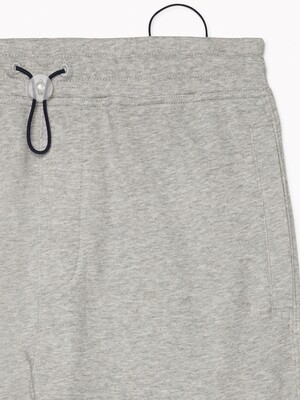 Sporty shorts with drawstring - grey