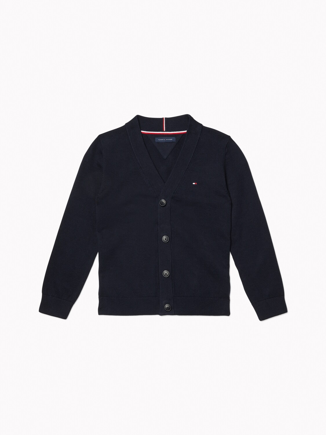 Pullover with magnetic buttons - navy