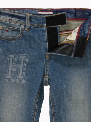 Jeans with Velcro fly - blue jeans