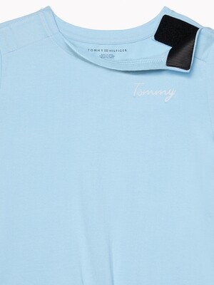 T-shirt with Velcro - light blue