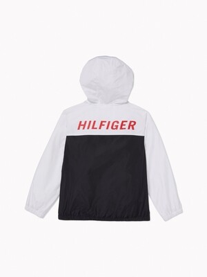 Summer jacket with magnetic buttons - white and black