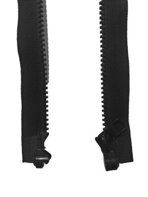 Magnetic zipper - black