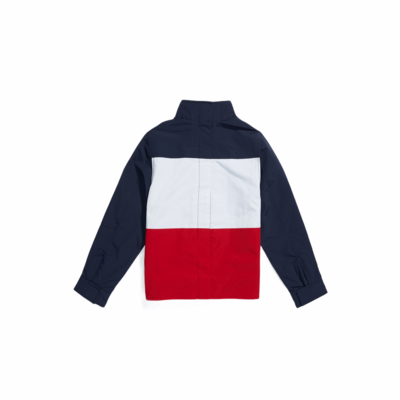 Jacket with velcro fastening at the back - navy/white/red