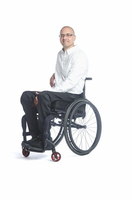 Classic sitting trousers - black polyester wool