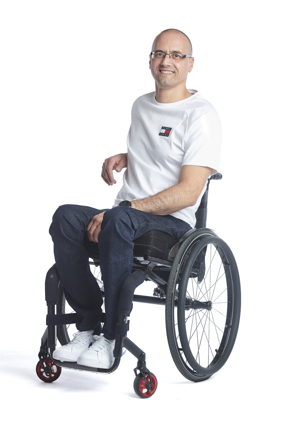 T-shirt with zip - white