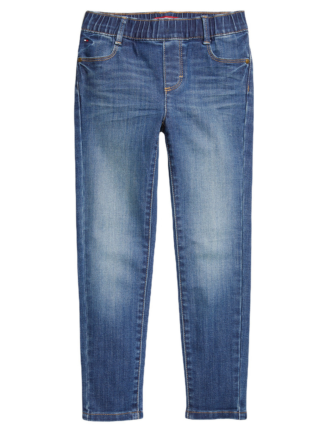 Wheelchair trousers on elastic - blue jeans