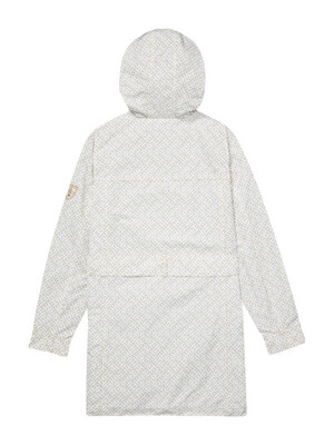 Jacket with magnetic zipper - white