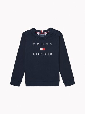Pullover with velcro at shoulder seams - navy
