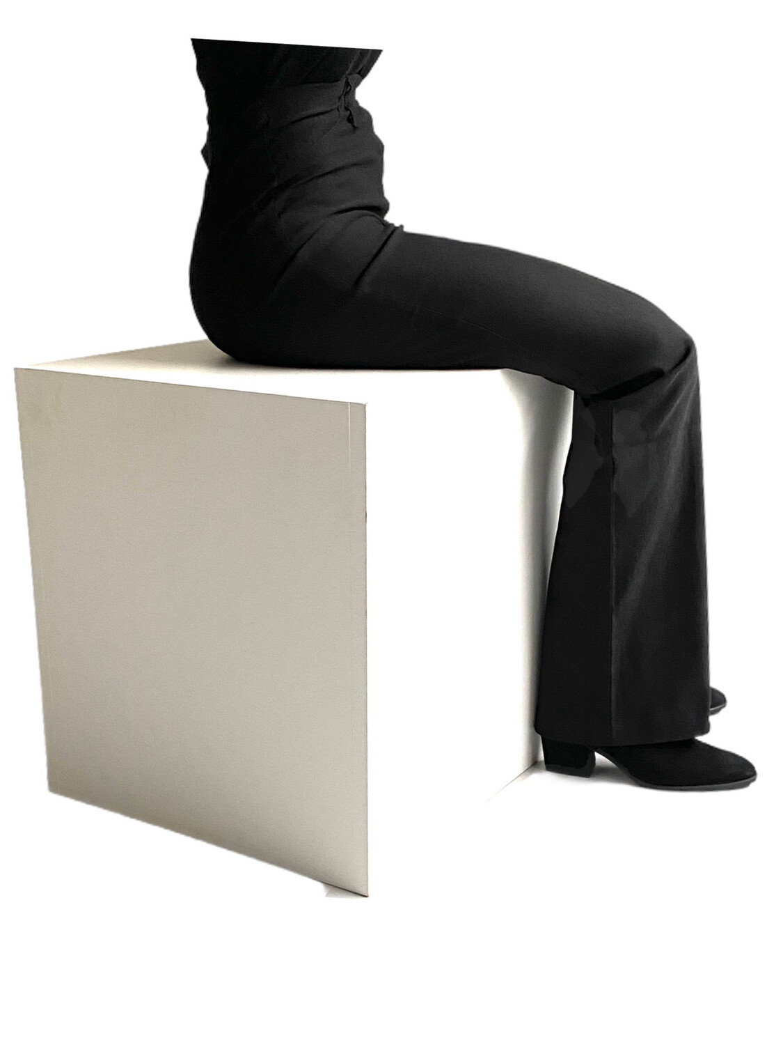 Sit-stand trousers - black
