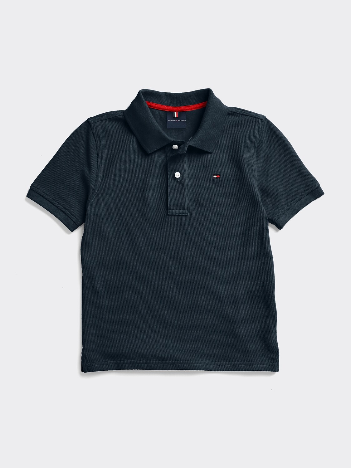 Polo with magnetic button - navy