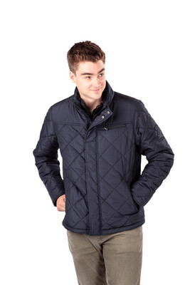 Men&#39;s jacket with magnetic zipper - navy