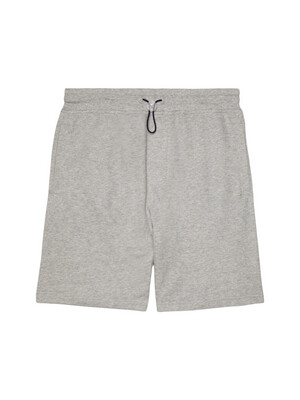 Sporty shorts with drawstring - grey