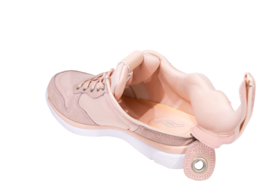 Trendy trainer with zip to back - soft pink