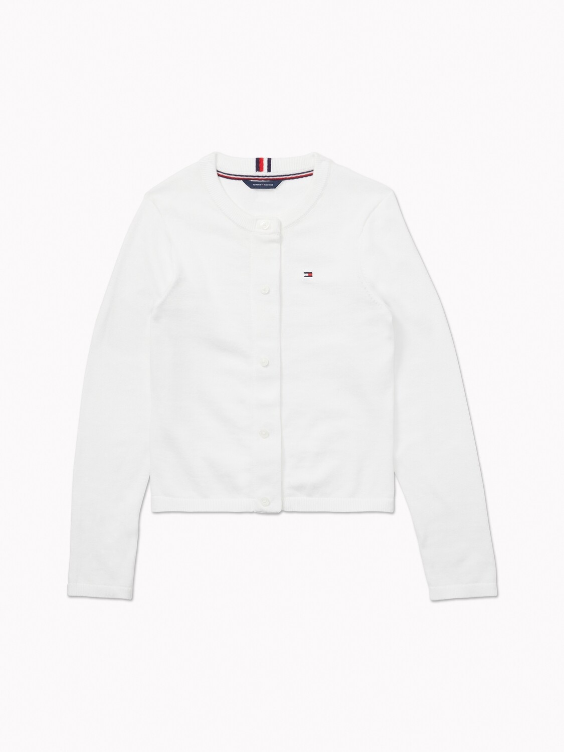 Pullover with magnetic buttons - white