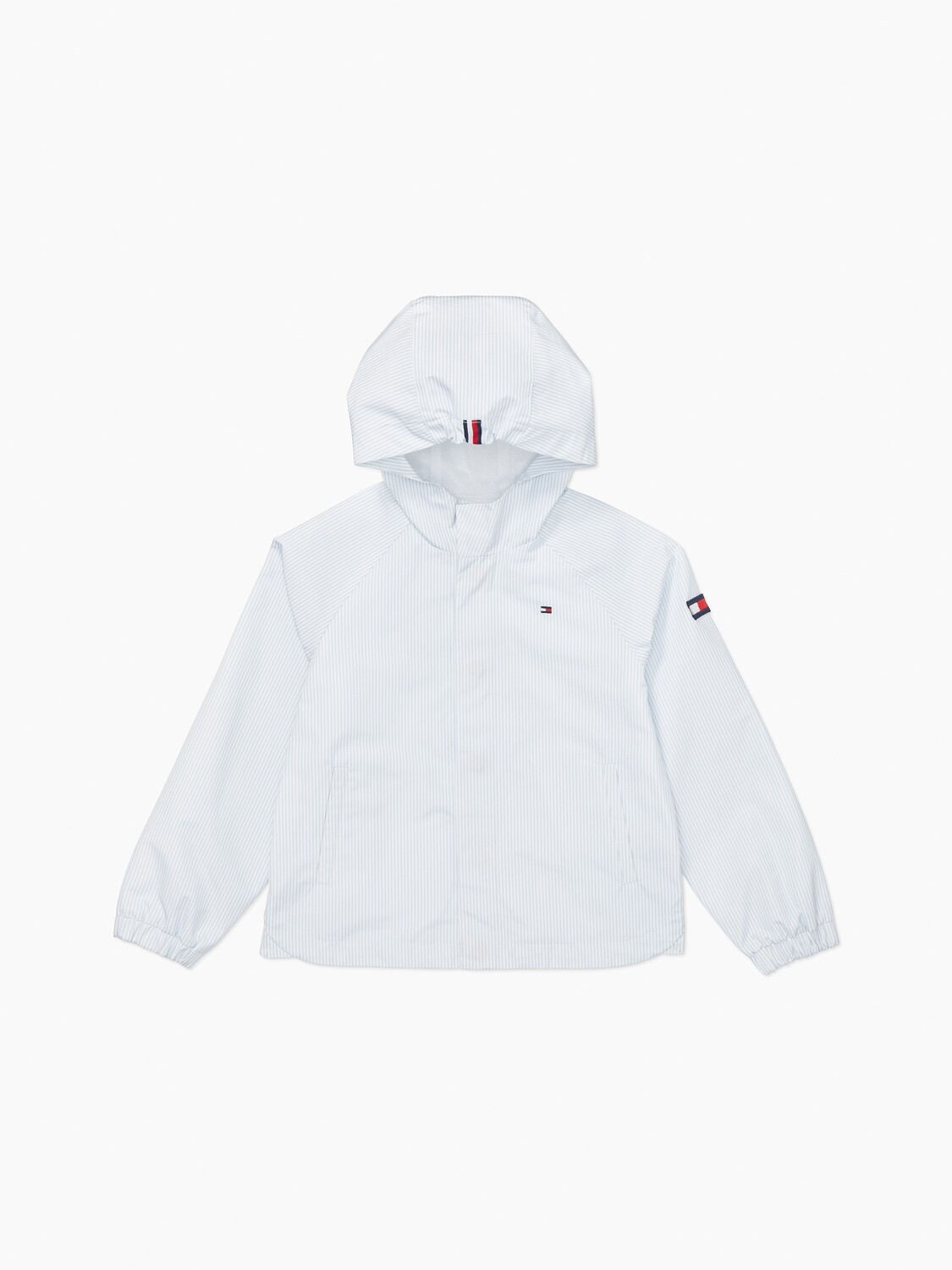 Summer jacket with magnetic buttons - white and blue