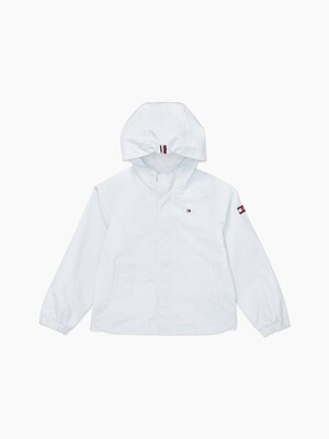 Summer jacket with magnetic buttons - white and blue