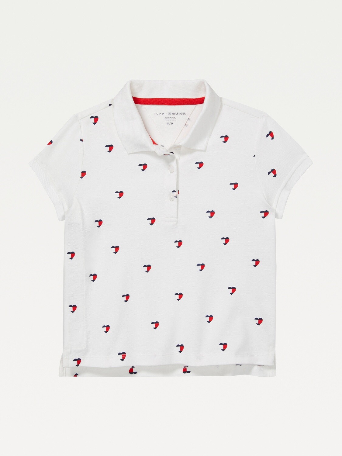 Polo with velcro - white