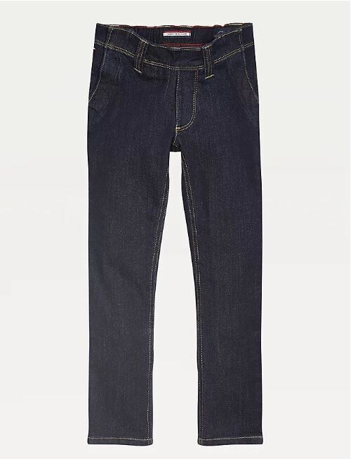 Wheelchair trousers with velcro front - jeans dark wash