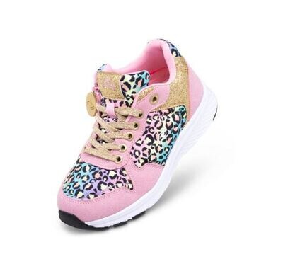 Kids trainer with zip to back - pink