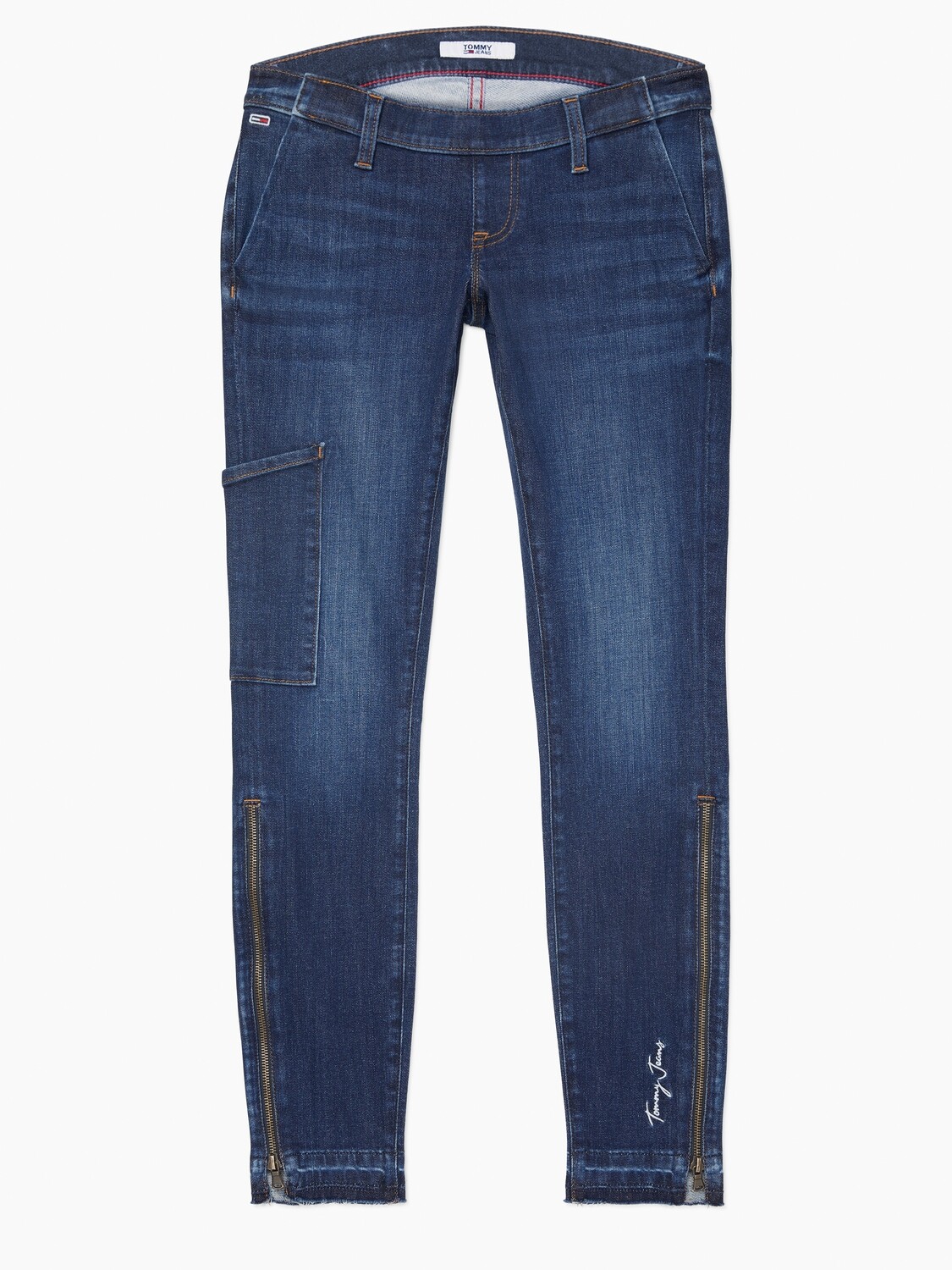 Wheelchair trousers with velcro front - blue jeans