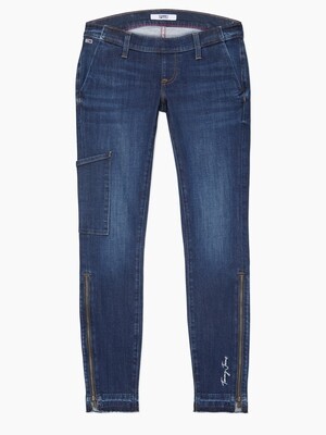 Wheelchair trousers with velcro front - blue jeans