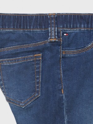Trousers on elastic - blue jeans