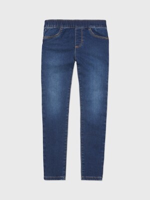 Trousers on elastic - blue jeans