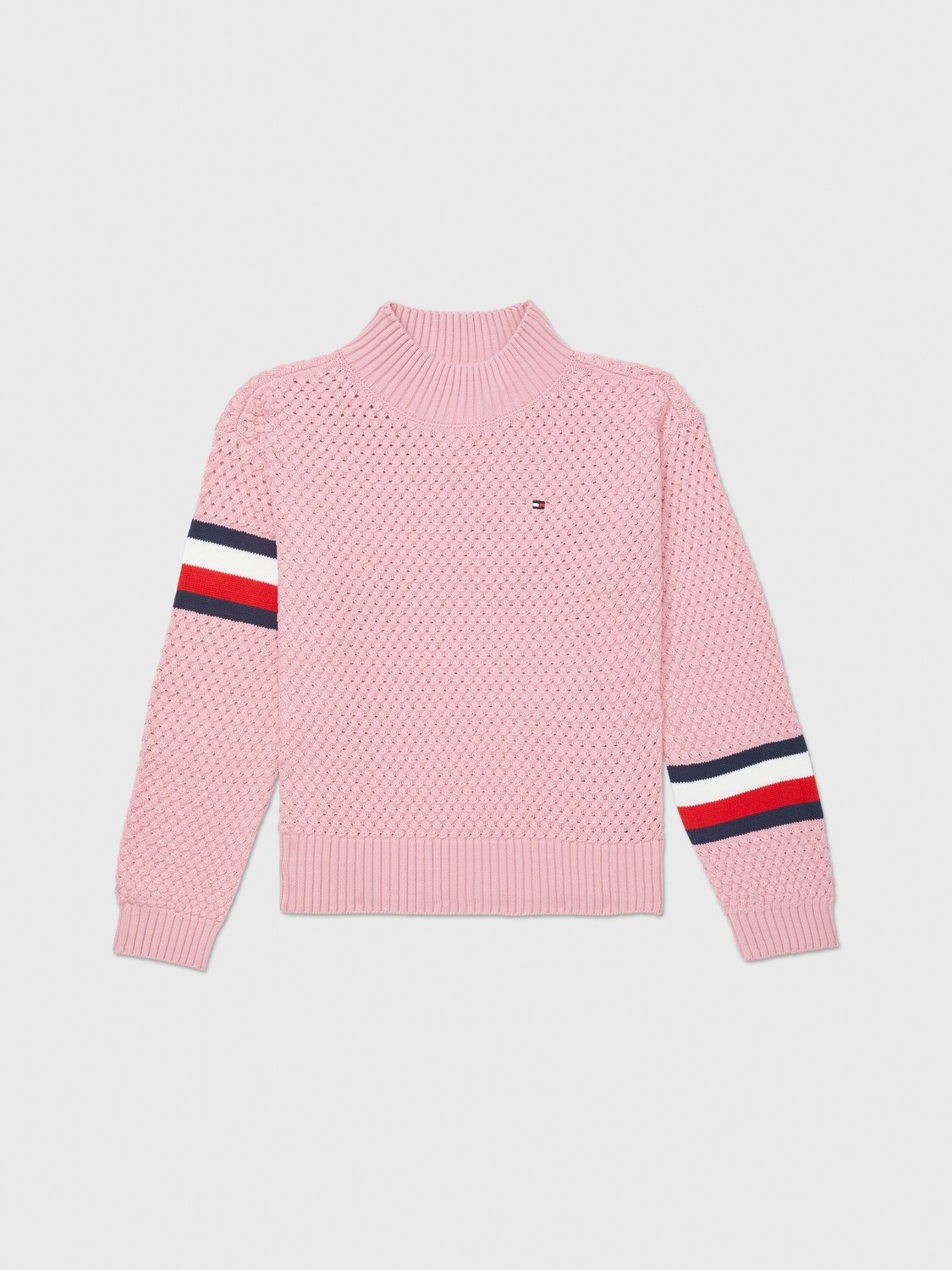 Pullover with slits - pink