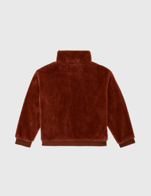Jacket faux-fur with magnetic zipper