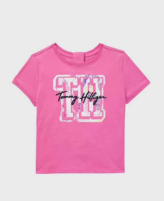 T-shirt Tommy with velcro - pink