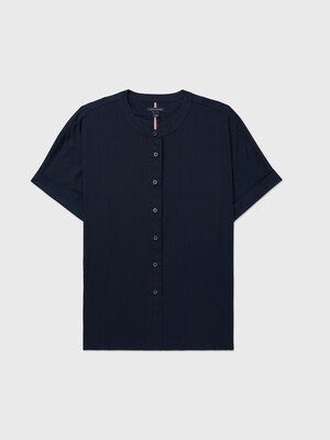 Blouse with magnetic buttons - black