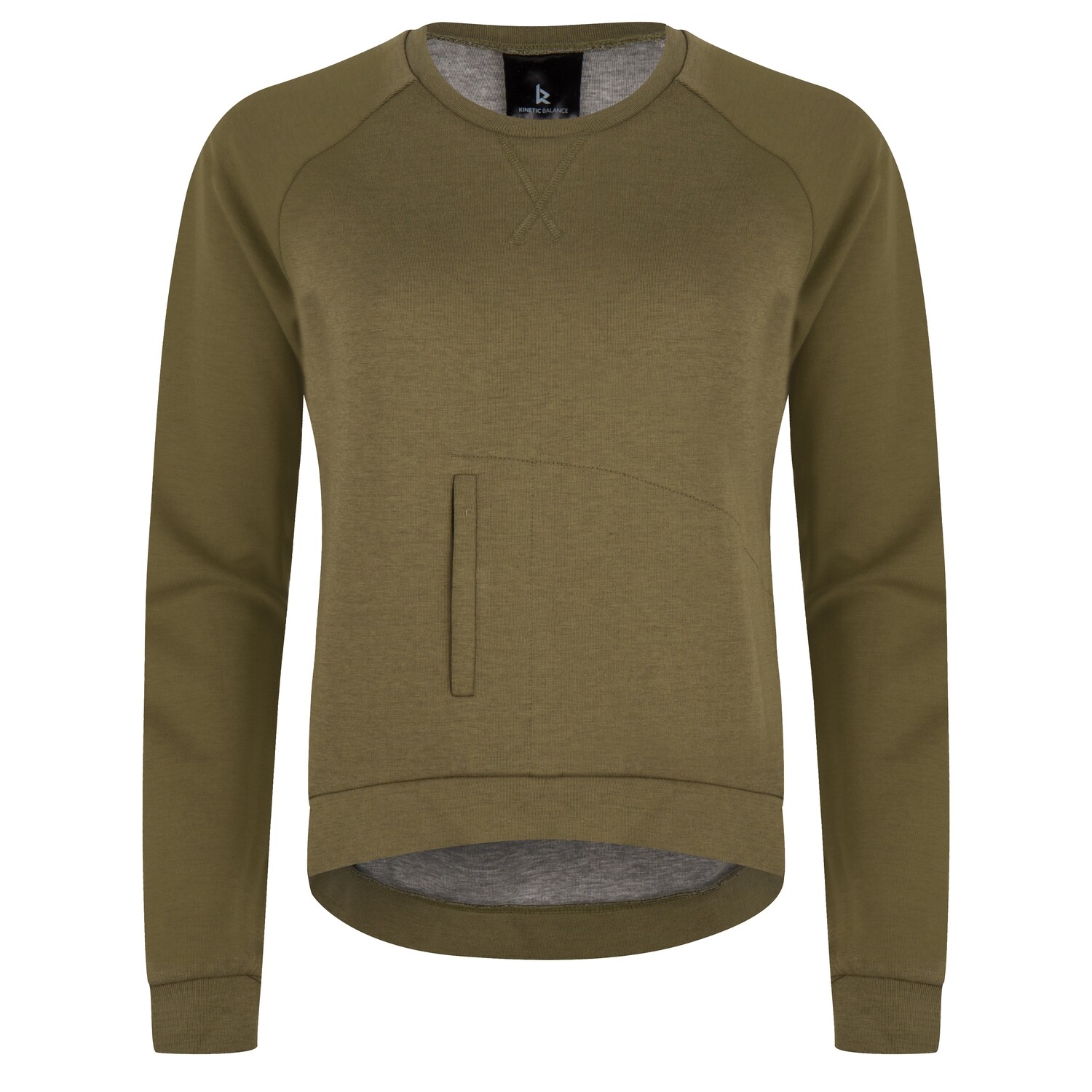 Pullover for wheelchair users - olive green