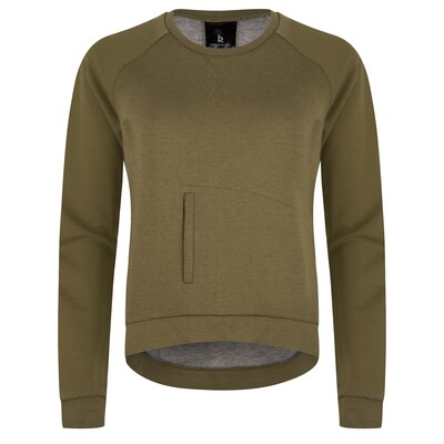 Pullover for wheelchair users - olive green