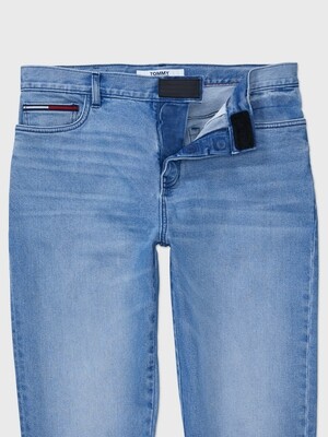 Trousers with magnetic closure - blue jeans