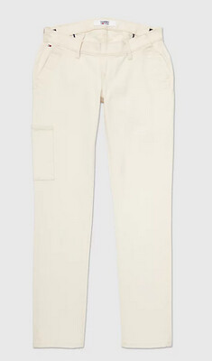 Wheelchair trousers with velcro front - ecru