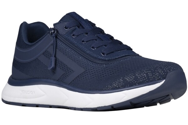 sporty shoes with front zip - blue - medium fit