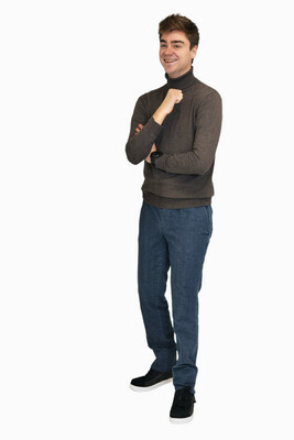 Trousers with elastic - blue jeans