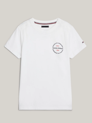 T-shirt with magnetic buttons - white