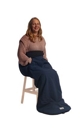 Leg cover with foot bag - navy