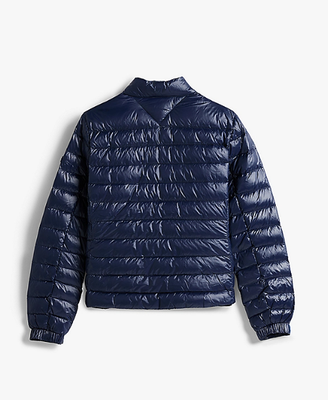 Light down jacket with magnetic zip - navy