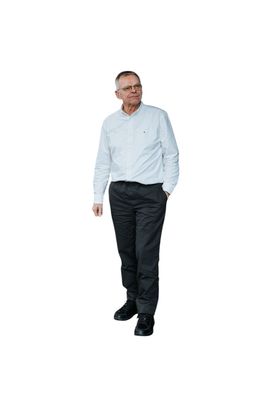 Trousers with elastic - anthracite cotton