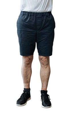 Shorts with elastic - blue cotton