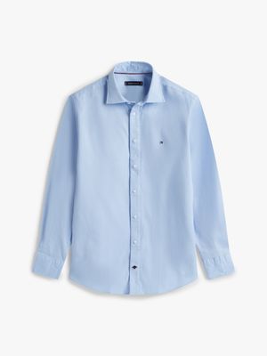 Shirt with magnetic buttons - light blue  with texture
